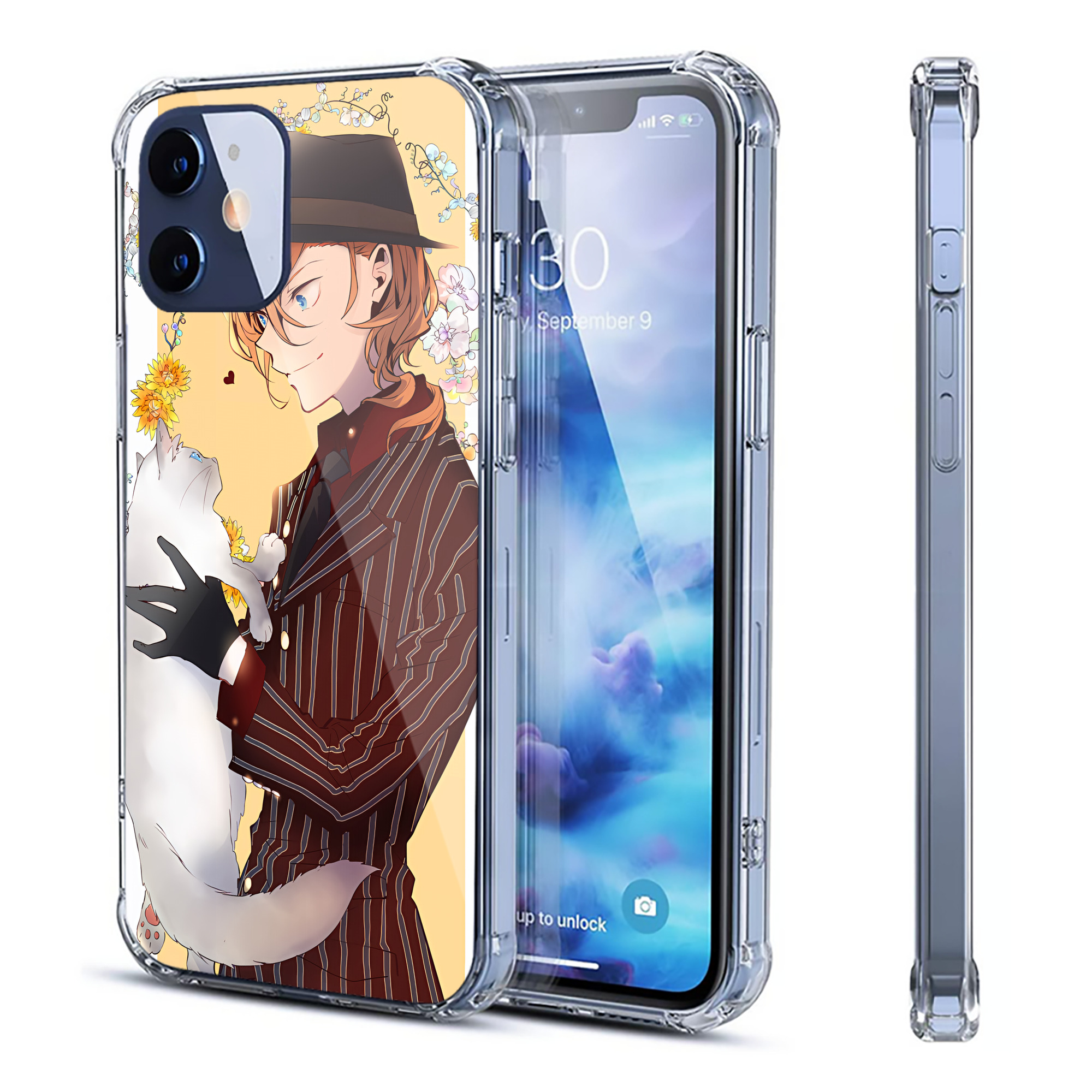 （画像用） 文豪ストレイドッグス Bungo Stray Dogs 【iPhone 12シリーズ対応】透明スマホケース（クリアソフトケース）